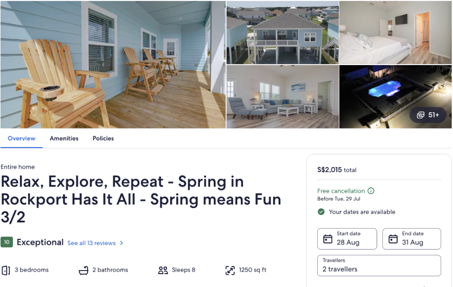 Vrbo home listing